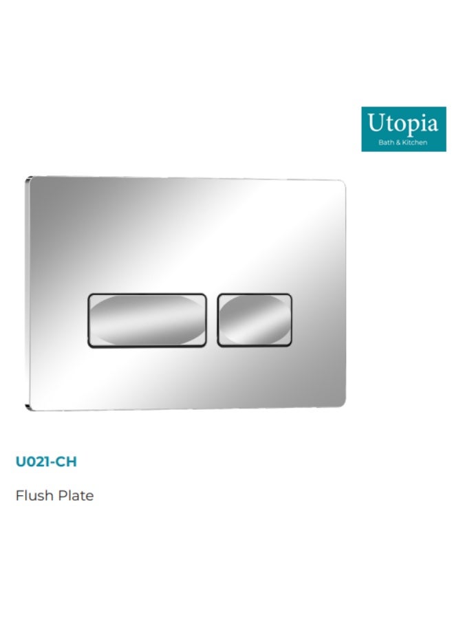 UTOPIA Flush Plate, Chrome (UK-Origin)