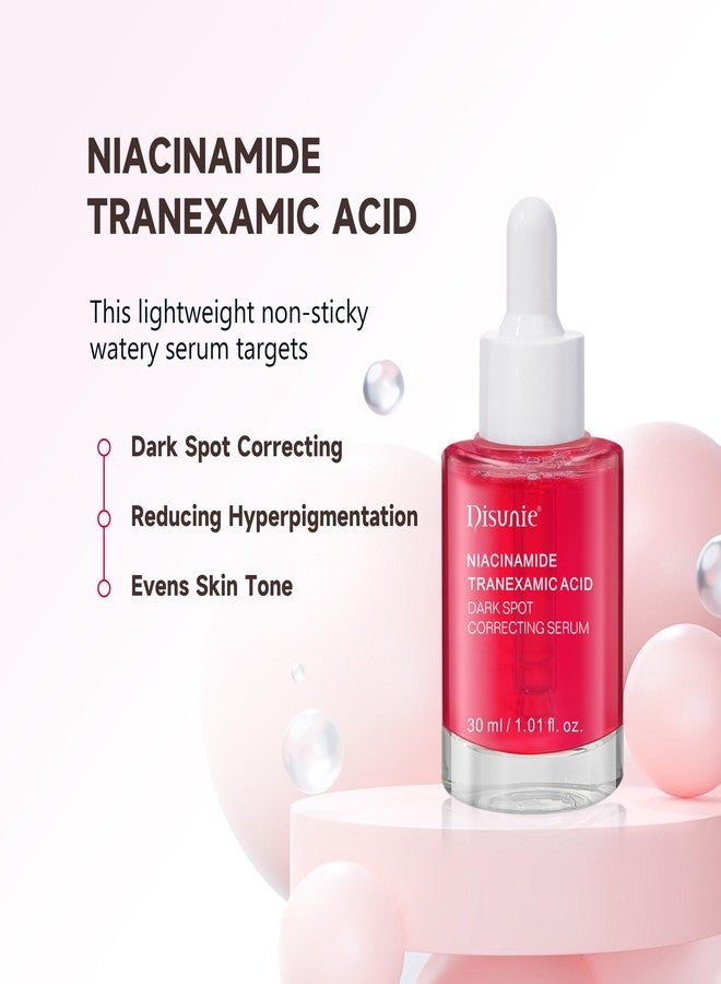 Disunie حمض النياسيناميد + سيروم النياسيناميد، سيروم تصحيح البقع الداكنة، ألفا أربوتين + هيالورونات + سيراميدات للعناية بالبشرة العميقة المرطبة 1.01 أونصة / 30 مل - Image 3