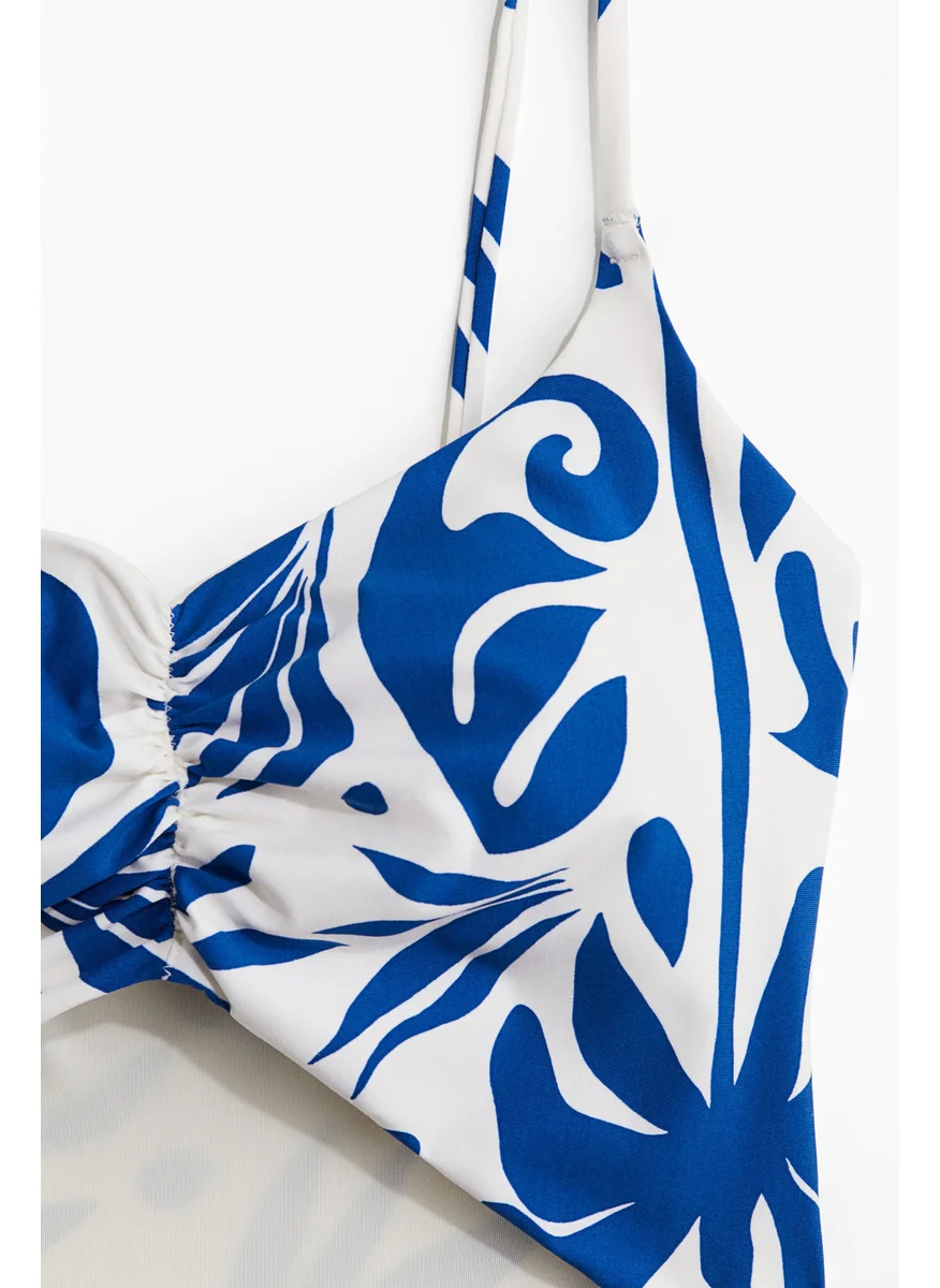 H&M Padded-Cup High-Leg Swimsuit