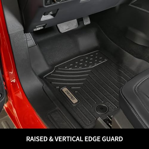 OEDRO Floor Mats Compatible with 2016-2017 Subaru Crosstrek, 2012-2016 Impreza, 2015-2021 WRX/WRX STi, 2013-2015 XV Crosstrek (Subaru/XV/Crosstrek/only), 1st and 2nd Row Floor Liners Black - Image 2