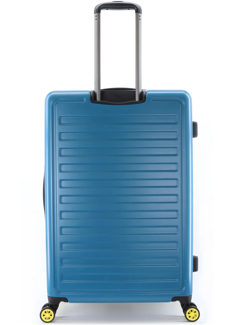 ناشيونال چيوغرافيك National Geographic Globe ABS Hard Shell Large Check-In Suitcase Blue, Durable Lightweight Travel Luggage, 4 Double Wheel Trolley Bag with TSA Combination Lock (71 cm/28 Inch).