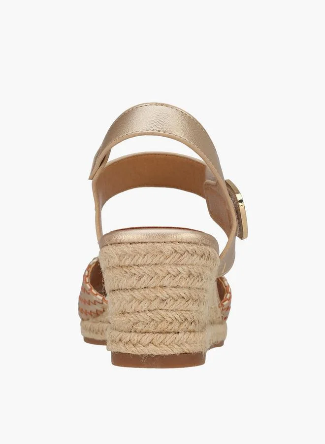 Peppermint GOLD Women Ankle Strap Espadrilles for Women | Best Price UAE