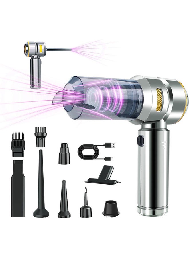 Car Vacuum Cleaner Small Large Suction Household Car Portable Inflatable Dual-purpose Hand-held Car Blow Dust Collector - Image 3