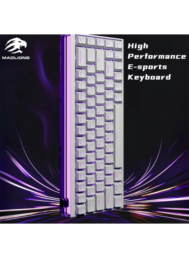 MADLIONS Nano 68 E-sports Wired Mechanical Keyboard,Adjustable Actuation Hall Effect Magnetic Switch 65% Rapid Trigger RGB Gaming Keyboard,for PC/Mac Gamer  - Image 2