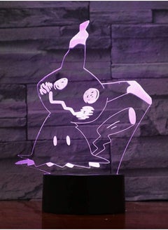althiqahkey Action & Toy Figures  Figure 3D LED Ash Ketchum Magikarp Snorlax Lighting Decor Home Action Toys Set Jigglypuff Lamp Model Figurine Doll  Mimikyu  - Image 2
