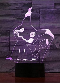 althiqahkey Action & Toy Figures  Figure 3D LED Ash Ketchum Magikarp Snorlax Lighting Decor Home Action Toys Set Jigglypuff Lamp Model Figurine Doll  Mimikyu  - Image 1