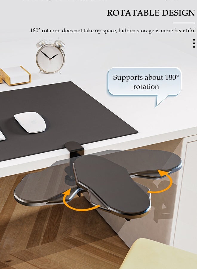 DUNISO دعامة ذراع الكمبيوتر للطاولة، دعامة ذراع قابلة للتعديل لدعم مكتب الكمبيوتر، موسع ذراع مريح للطاولة، المكتب، الكرسي، المكتب - Image 5