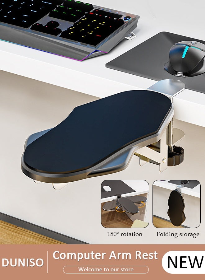 DUNISO دعامة ذراع الكمبيوتر للطاولة، دعامة ذراع قابلة للتعديل لدعم مكتب الكمبيوتر، موسع ذراع مريح للطاولة، المكتب، الكرسي، المكتب - Image 1