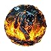 SECOGM Irregular Shaped Flame Black Panther Wooden Jigsaw Puzzles for Adults 100 Pieces Unique Animal Wood Puzzle Challenging Adult Brain Teaser Game Gift 85x79in - Image 2