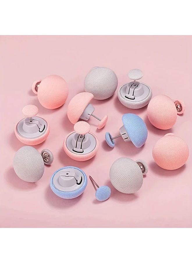 White 16pcs Mushroom Shaped Bedding Clips Non Slip Safety Locking - Image 1