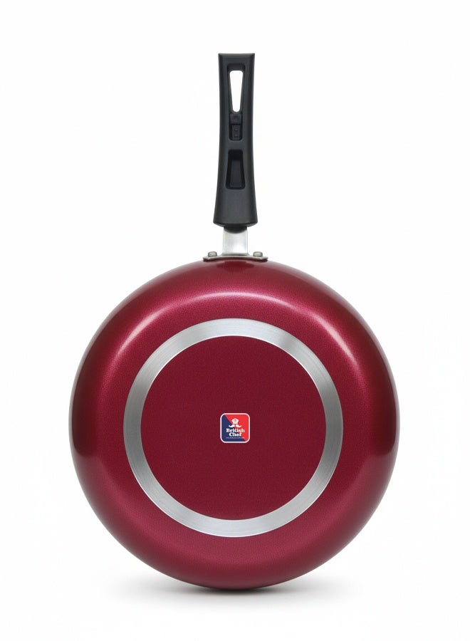 British Chef Aluminum 28cm Frypan Strong Aluminum Body With Non-Stick Coating And Safe Bakelite Handle, BC193 - Image 3