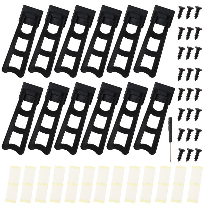 HAPY SHOP 12 Pieces Easel Back Picture Frame Back Stand Picture Frame Easel Back with 24 Pieces Screws  15 Pieces Stickers and Screwdriver for Photos Pictures Frames Supplies