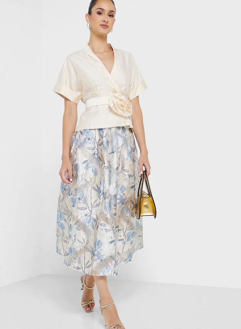 Femi9 Floral Print Skirt