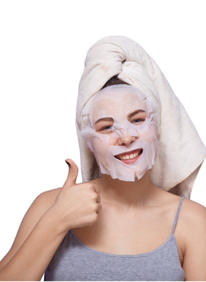 BeauTech - Camel Milk Face Mask – Moisturizing, Anti-aging, Hydrating Facial Sheet Mask – Pack of 5, Suitable for All Skin Types - Image 1