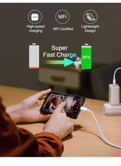 ELTRAZONE Original [Apple MFi Certified] Charger Lightning to USB Cable Compatible iPhone 11 Pro/11/XS MAX/XR/8/7/6s/6/plus,iPad Pro/Air/Mini,iPod Touch  - Image 5
