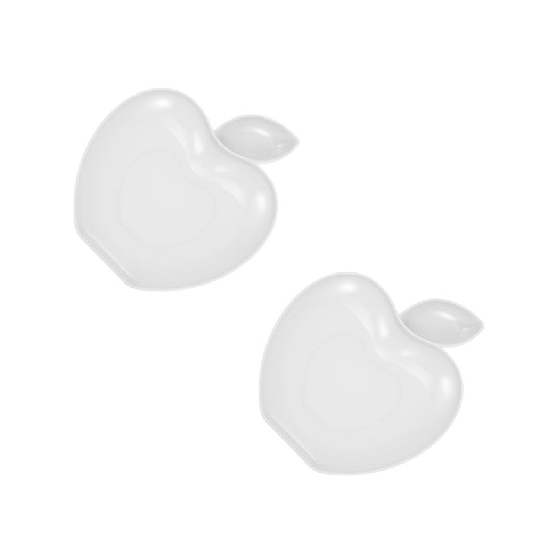 2pcs -shaped Dip Plate Snack Serving Tray Dumpling Plate Dipping Sauce Plate - Image 1