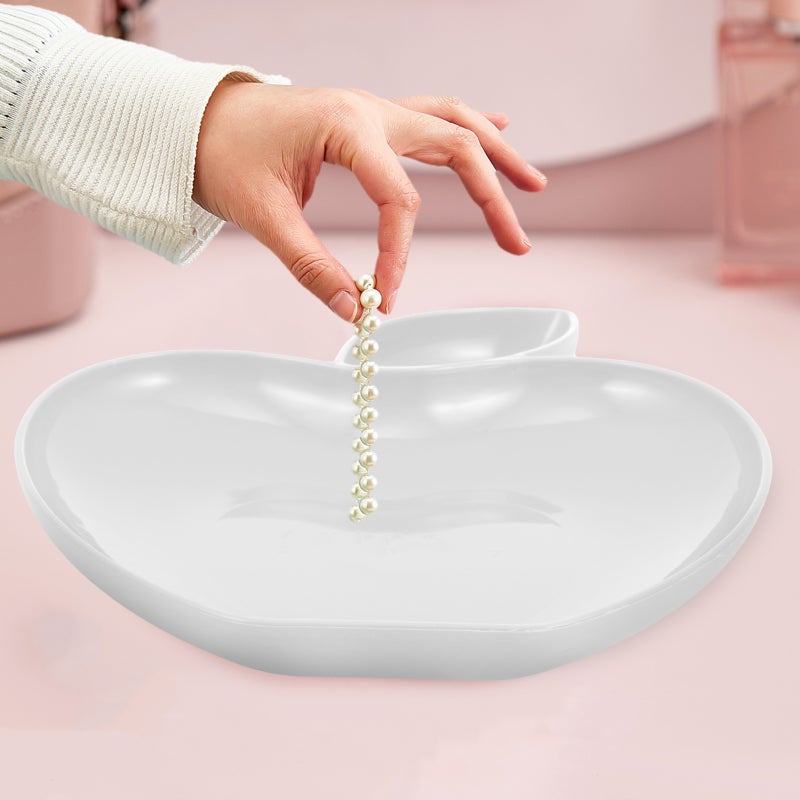 2pcs -shaped Dip Plate Snack Serving Tray Dumpling Plate Dipping Sauce Plate - Image 4