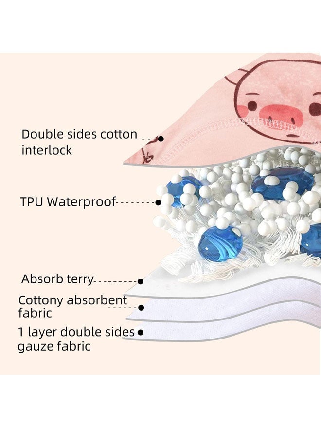 Beauenty 6 Packs Potty Training Underwear for Girls 100% Cotton Absorption Padded Toilet Training Panties for Toddler Girls 2T-3T Leakproof Reusable Kid Confident Pee Pants - Image 3