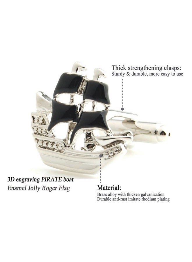 Salutto Men's Cute Shape Special Cufflink with Gift box - Image 2