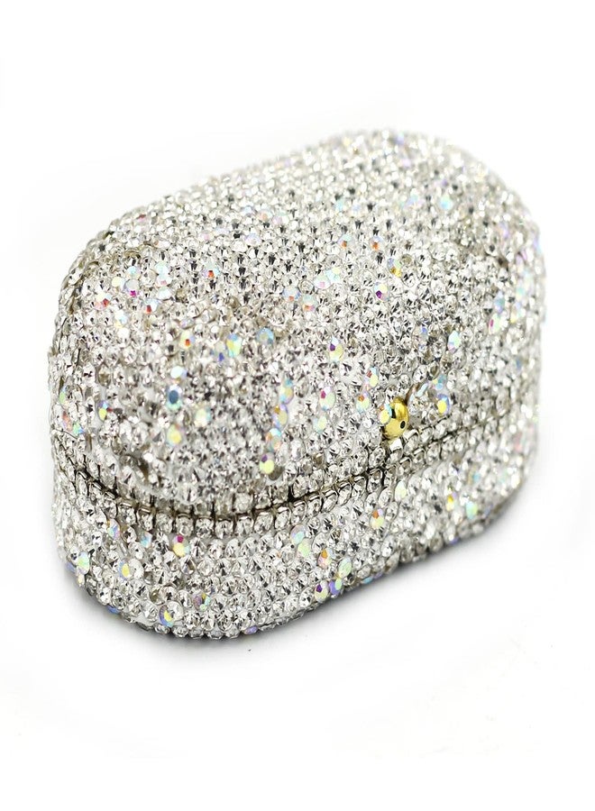 Bestbling Bling Luxury Ring Box Earrings Pendant Ring Case Jewelry Display Storage Box Gift Box for Proposal Ring, Ceremony, Wedding or Special Occasions (White) - Image 3