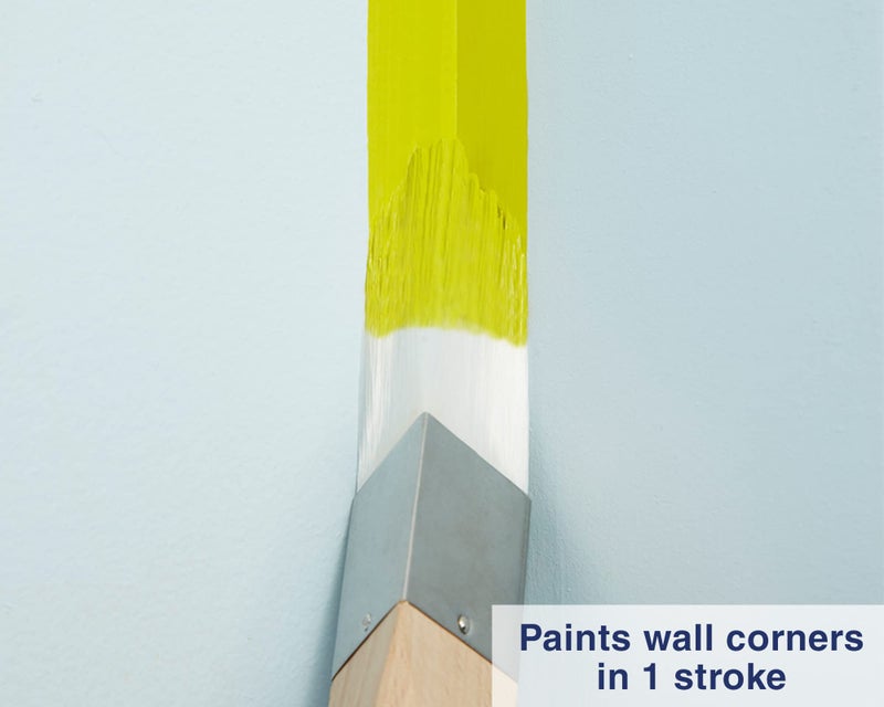 Zibra Triangle Paint Brush for Wall Corners, Doors, Cabinets and Detailed Molding, 1.25-inch, Artist Brush - Image 2