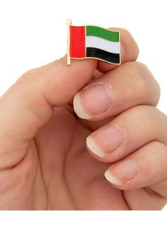 Yuwell Pack Of 12 Pcs United Arab Emirates Lapel Pin UAE Country Enamel Made Of Metal Souvenir Hat Men Women Patriotic Waving Flag Lapel Pin Badge UAE Mini Flag Badge  - Image 5