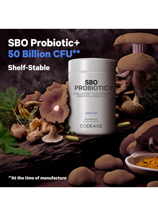 Codeage SBO Probiotics, 50 Billion CFUs Per Serving, Multi Strain Soil Based Organisms Blend and Organic Fermented Botanical Blend, Shelf-Stable, 90 Capsules - Image 4