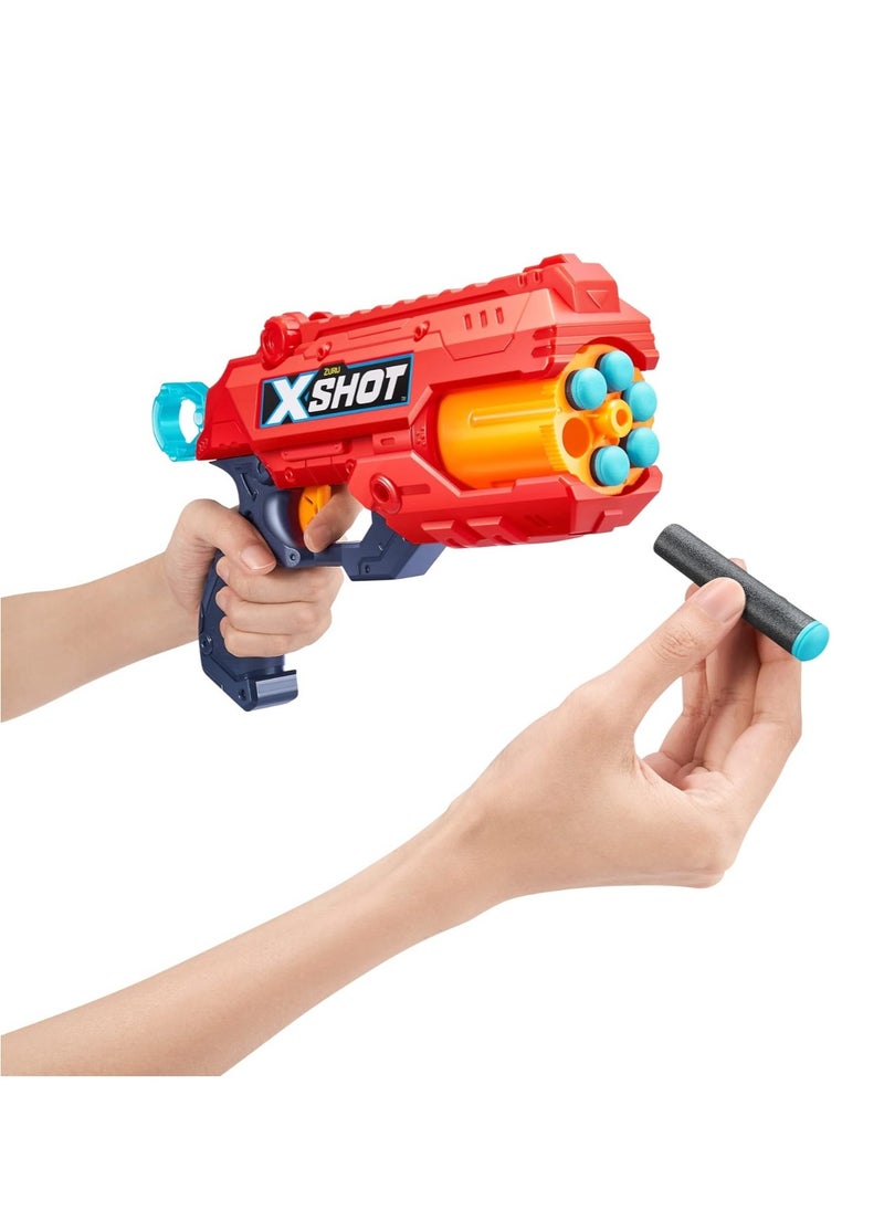 Zuru X-Shot ZURU X-Shot Excel Double Reflex 6 Blaster, Double Kickback Blaster Combo Pack, 48 Darts, 3 Cans  - Image 2