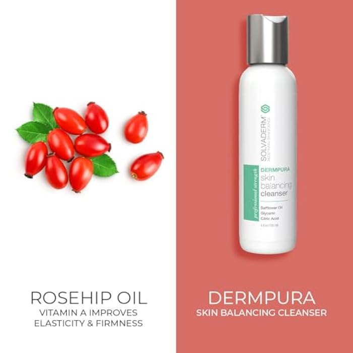 Solvaderm Dermpura Gentle Facial Cleanser – Daily Purifying Face Wash with Natural Botanicals for All Skin Types – Removes Dirt, Oil & Makeup Without Stripping Moisture – pH-Balanced & Soothing - Image 3