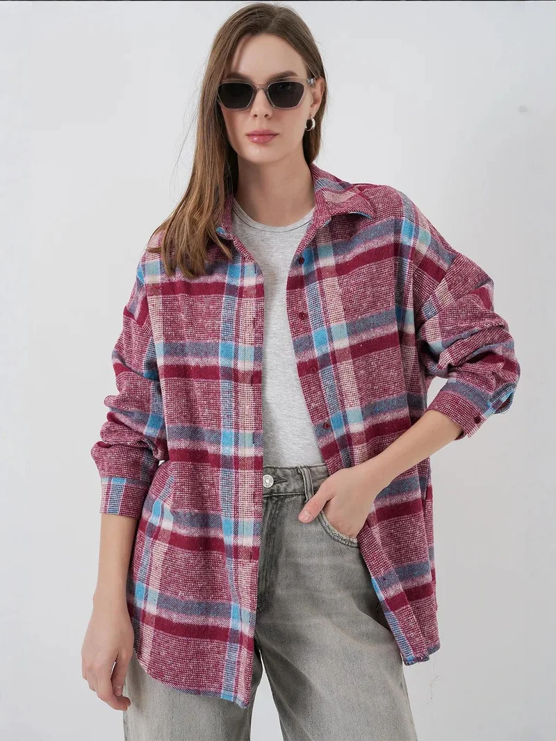 بيغ دارت قميص فلانيل بقصة عادية من