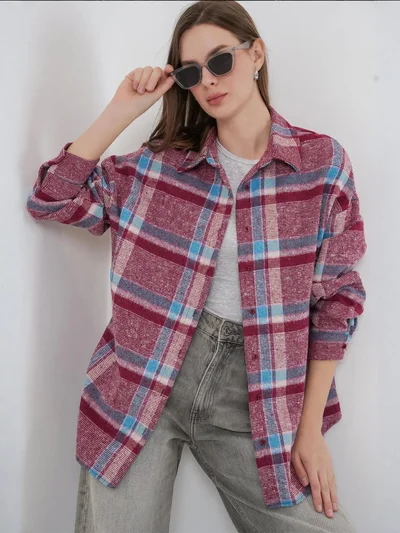 بيغ دارت قميص فلانيل بقصة عادية من