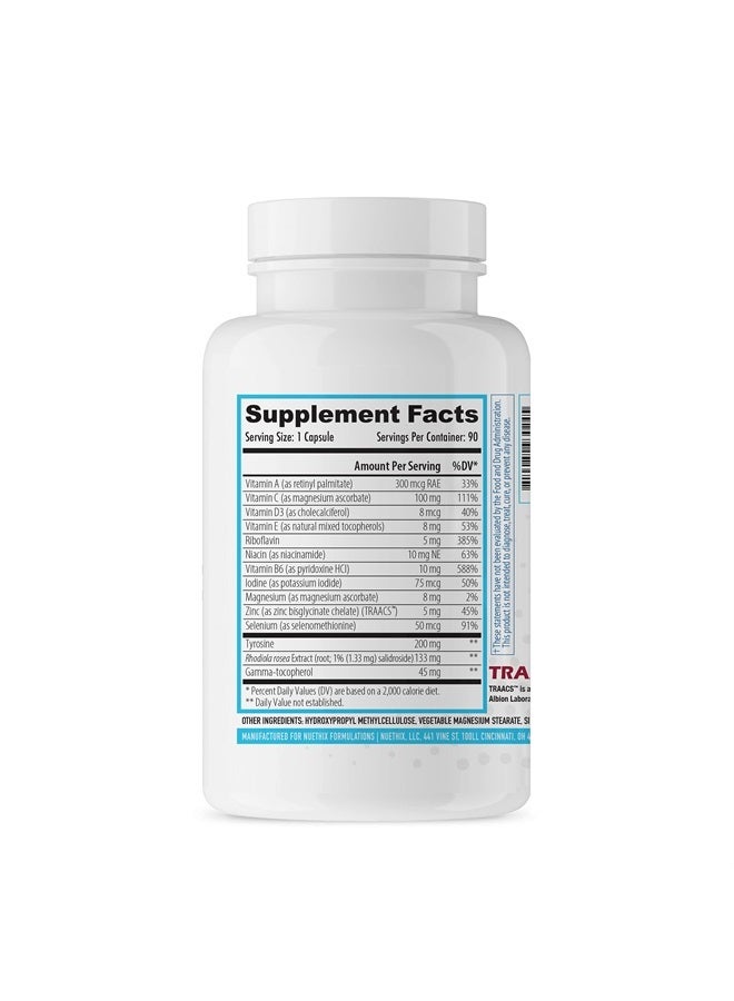 NuEthix Formulations Thyro-Boost Essentials, Non-Glandular Support to Assist with Optimal Thyroid Function, 90 Capsules - Image 2