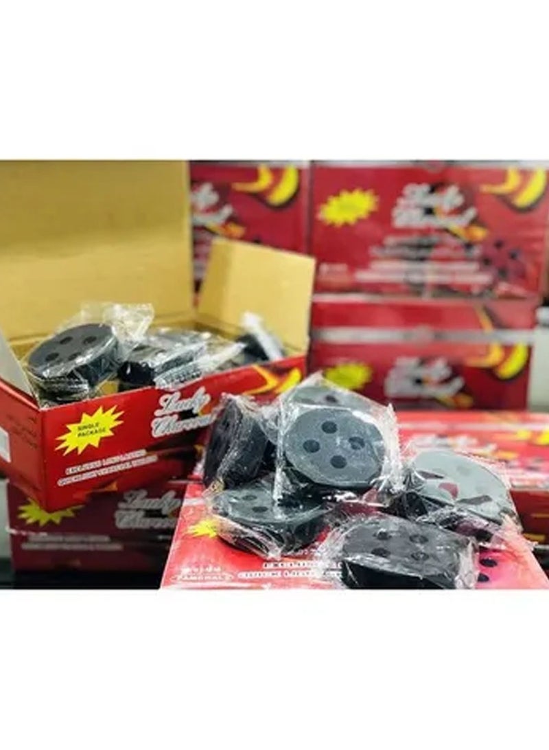 Lucky 60-Pieces Lucky Charcoal Quick Ignite and Long Lasting Incence 50mm Black - Image 5