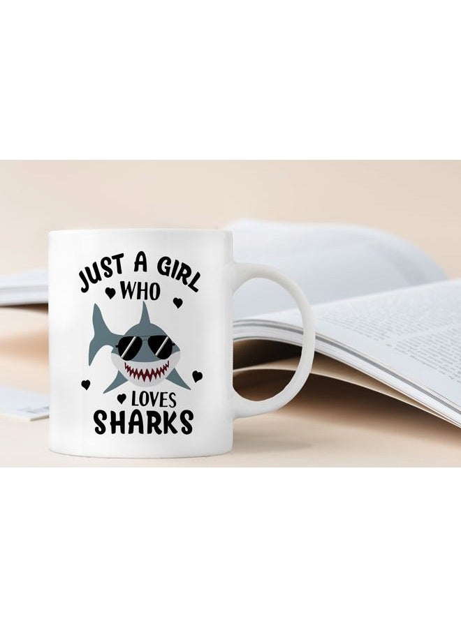 QASHWEY Shark Mug - Funny Shark Lovers Gift, 11oz Ceramic Coffee Cup - Image 4