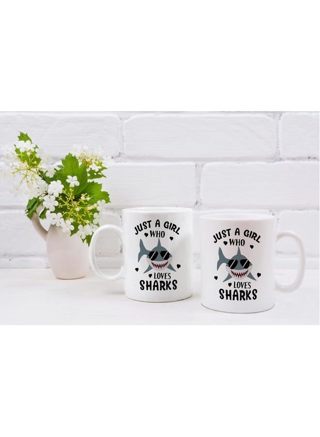 QASHWEY Shark Mug - Funny Shark Lovers Gift, 11oz Ceramic Coffee Cup - Image 5