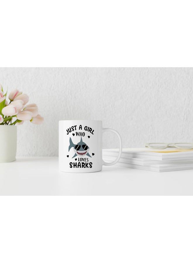QASHWEY Shark Mug - Funny Shark Lovers Gift, 11oz Ceramic Coffee Cup - Image 3