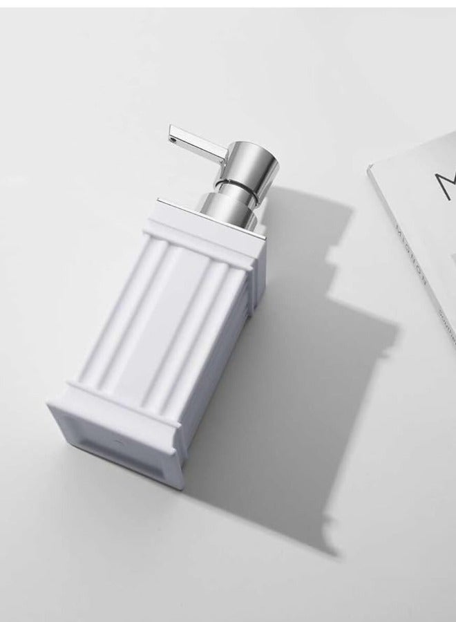 هابي هوم موزع صابون لوشن فارغ قابل لإعادة التعبئة للمطبخ والحمام مربع 250 مل - Image 2