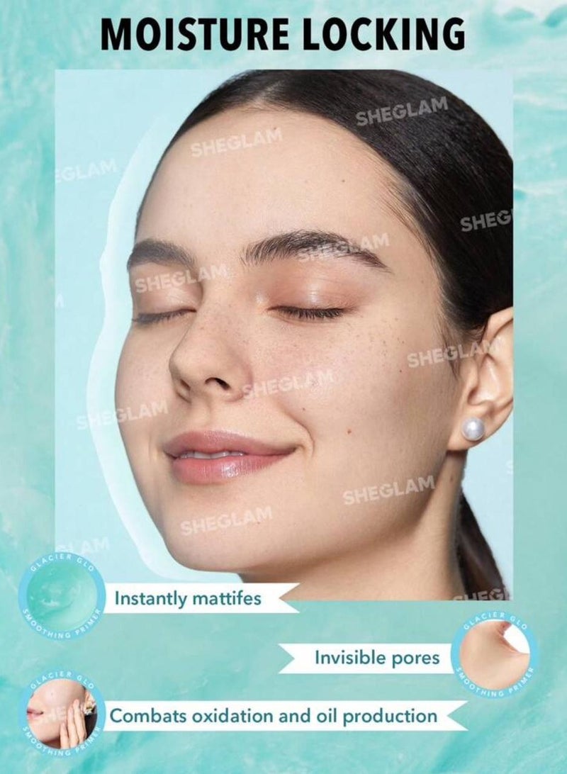 SHEGLAM Glacier Glo Smoothing Primer Face Before Makeup Clear - Image 2