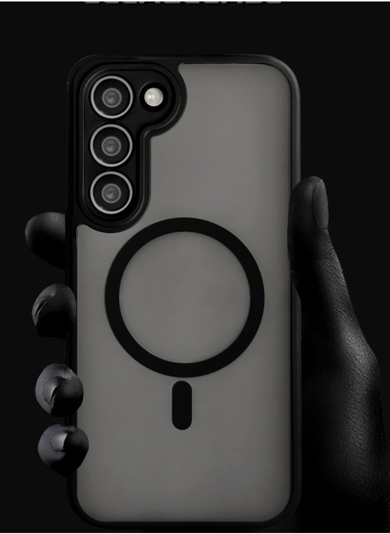 Case for Samsung Galaxy S23 Plus, Ultra Thin Frameless Case With MagSafe Wireless Charging, Solid Camera Protection, Shockproof Magnetic Black Cover