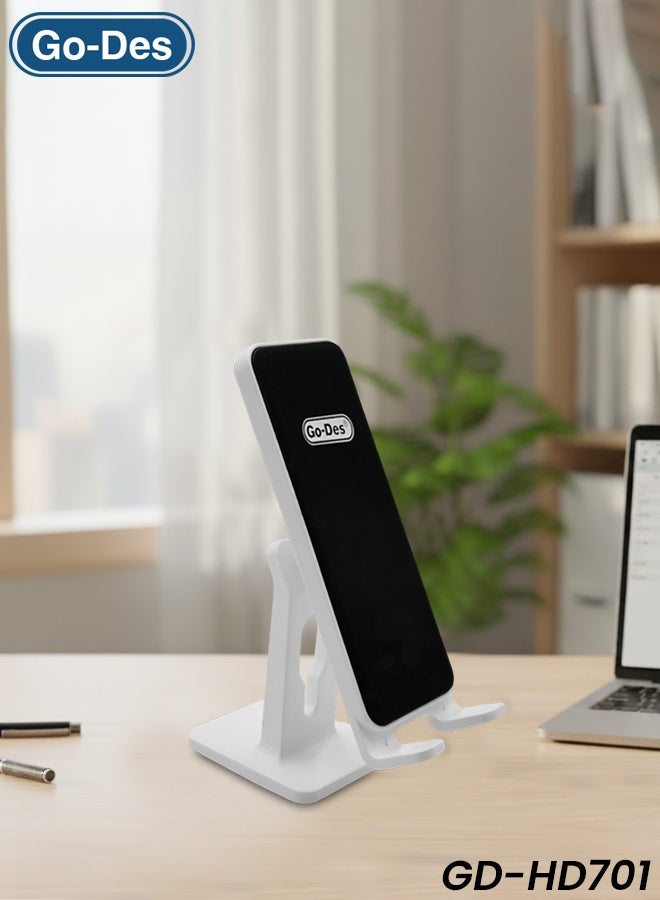 جو-ديز حامل جوال مغناطيسي - قبضة قوية بـ 9 مغناطيسات، حامل قابل للتعديل، للاستخدام على لوحة القيادة/الطاولة، حامل آمن للهاتف للسيارة والمنزل والمكتب GD-HD701 - Image 1