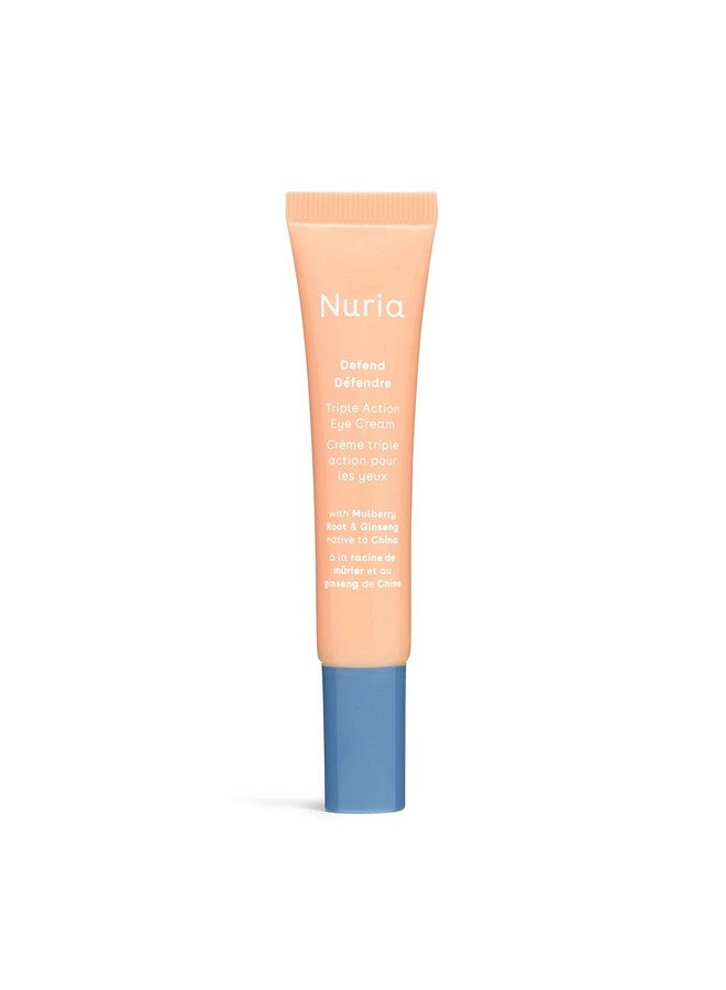Nuria Defend Triple Action Eye Cream For Dark Circles Puffiness And Fine Lines Nourishing Under Eye Cream With Ginseng And Mulberry Root 15Ml/0.5 Fl Oz - Image 1