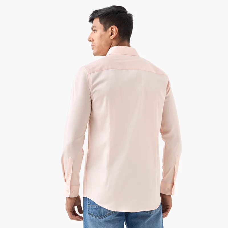 Emperor Emperor Regular Fit Logo Detail Shirt with Long Sleeves