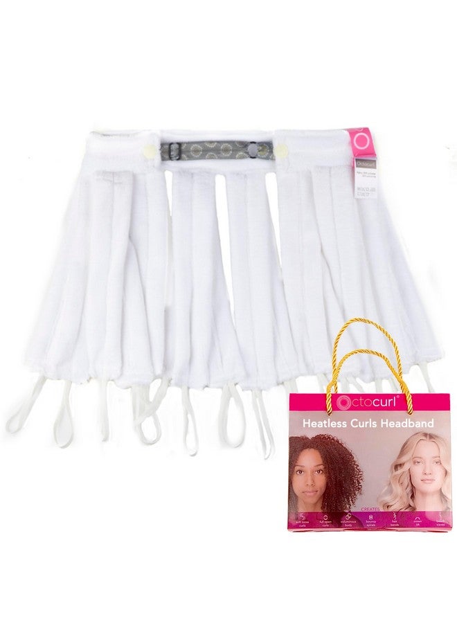 Octocurl Soft Hair Rollers For Heatless Curls (Microfiber) No Heat Hair Curlers For Short Hair Wet Hair Overnight Curlers Beach Wave Rollers For Loose Curls (Short Hair White Dove) - Image 1