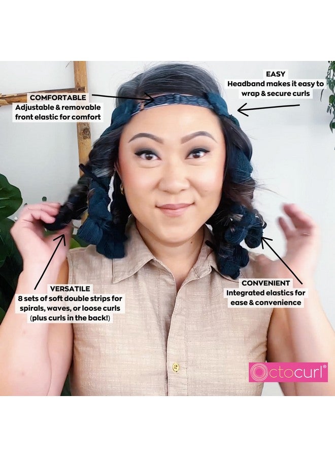 Octocurl Soft Hair Rollers For Heatless Curls (Microfiber) No Heat Hair Curlers For Short Hair Wet Hair Overnight Curlers Beach Wave Rollers For Loose Curls (Short Hair White Dove) - Image 5