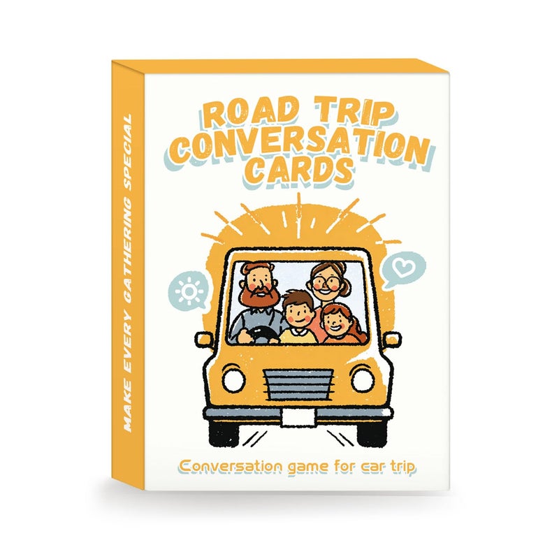 QUEKA KANBAI Road Trip Conversation Cards for Kids and Adults Talk Laugh Bond for Family Trip Conversation Cards for Family Car Game Road Trip Essentials - Image 3