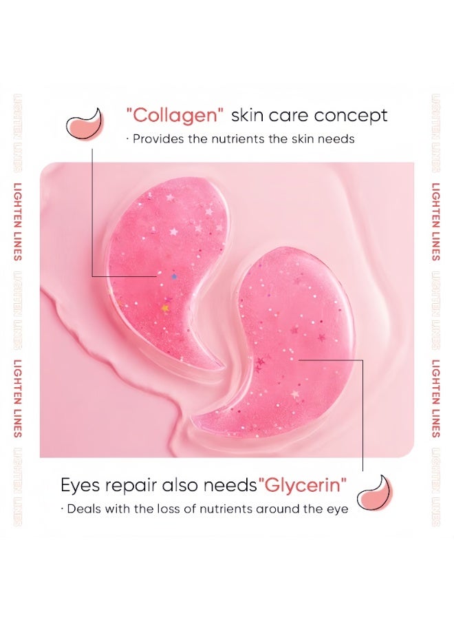 Sadoer Lktvys Rose Eye Mask - Soothing Eye Gel Pads for Dark Circles & Puffiness, Hydrating Eyes Patches with Antioxidants for Wrinkles, Gentle Eye Pads for All Skin Types, Especially Sensitive Skin - Image 5