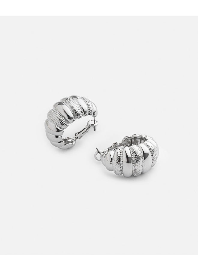 Ipekyol Contrast Textured Earrings  - Image 3