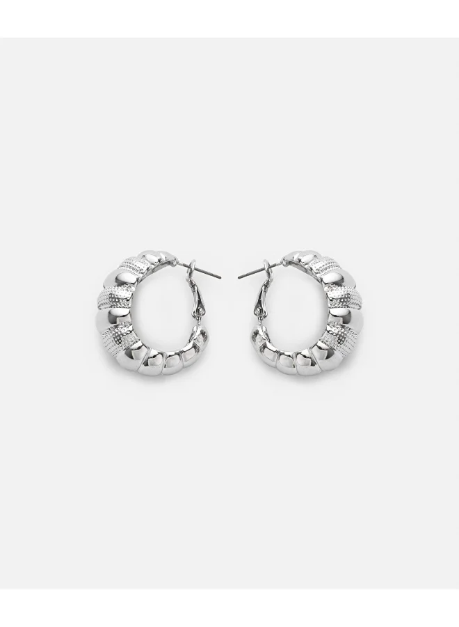 Ipekyol Contrast Textured Earrings