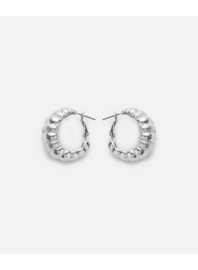Ipekyol Contrast Textured Earrings  - Image 4