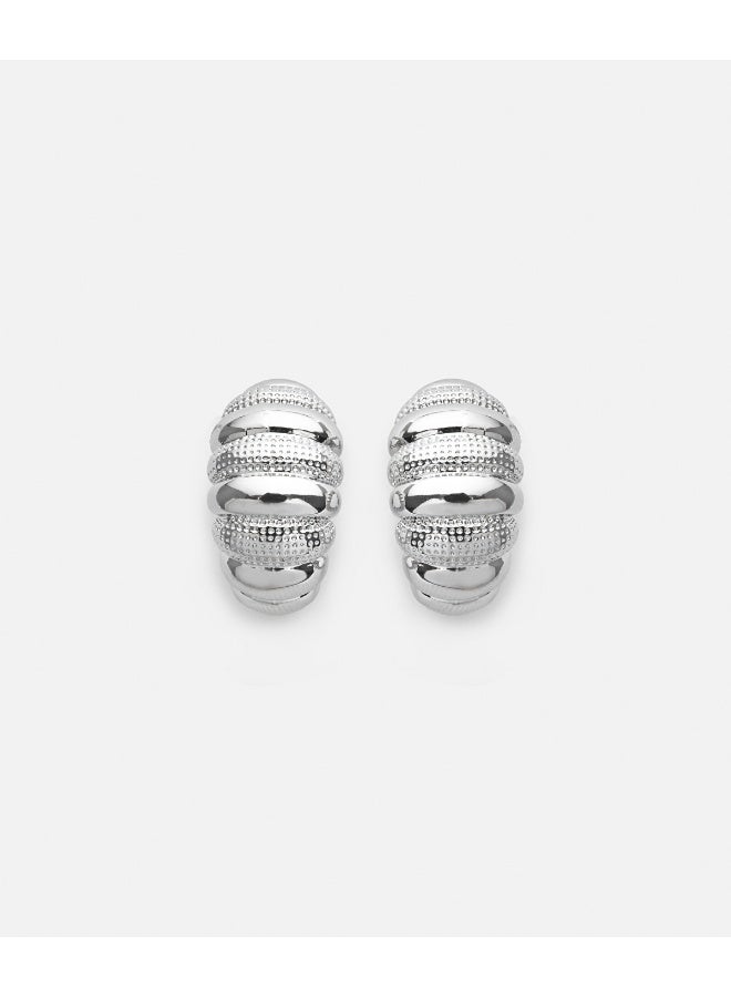 Ipekyol Contrast Textured Earrings  - Image 2